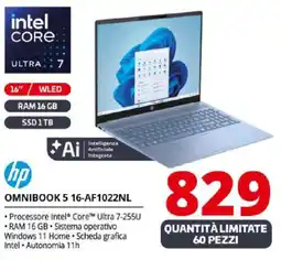 Comet hp OMNIBOOK 5 16-AF1022NL offerta