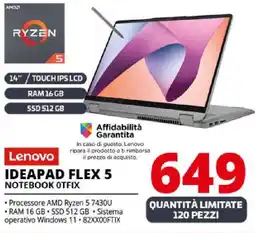 Comet Lenovo IDEAPAD FLEX 5 NOTEBOOK OTFIX offerta