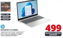 Comet hp NOTEBOOK 15-FC0080NL offerta