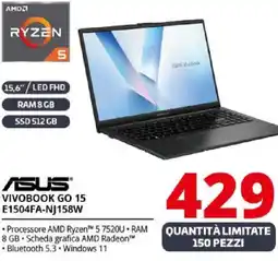 Comet ASUS VIVOBOOK GO 15 E1504FA-NJ158W offerta