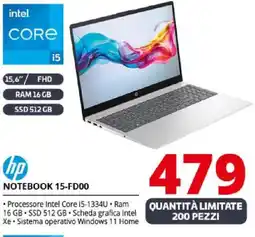 Comet hp NOTEBOOK 15-FD00 offerta