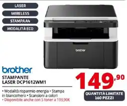 Comet brother STAMPANTE LASER DCP1612WM1 offerta