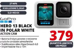 Comet GoPro HERO 13 BLACK IN POLAR WHITE ACTION CAM offerta
