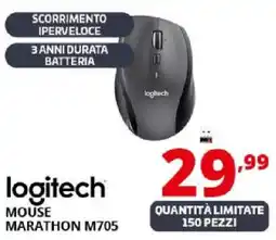 Comet logitech MOUSE MARATHON M705 offerta