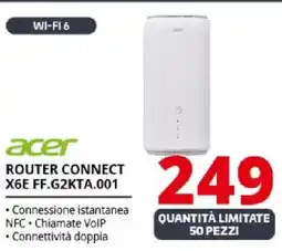 Comet acer ROUTER CONNECT X6E FF.G2KTA.001 offerta
