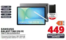 Comet SAMSUNG GALAXY TAB S10 FE TABLET SM-X520NZAPEUE offerta