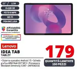 Comet Lenovo IDEA TAB TABLET offerta