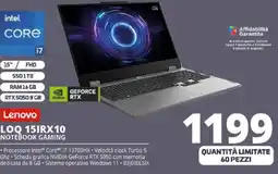 Comet Lenovo LOQ 15IRX10 NOTEBOOK GAMING offerta