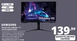 Comet SAMSUNG MONITOR GAMING 27" LS27DG300EUXEN offerta