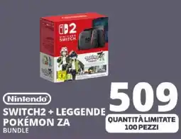 Comet Nintendo SWITCH2 + LEGGENDE POKÉMON ZA BUNDLE offerta
