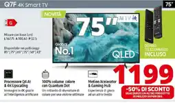 Comet SAMSUNG Q7F 4K Smart TV offerta