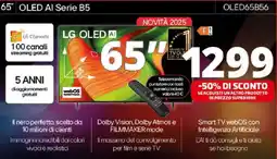 Comet LG 65" OLED AI Serie B5 offerta