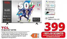 Comet TCL TV QLED 50" 50P79K offerta