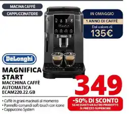 Comet DeLonghi MACCHINA CAFFÈ AUTOMATICA ECAM220.22.GB offerta