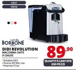 Comet CAFFÈ BORBONE NAPOLI 90 DIDI REVOLUTION MACCHINA CAFFÈ A CIALDE offerta