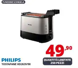 Comet PHILIPS TOSTAPANE HD2639/90 offerta