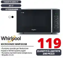 Comet Whirlpool MICROONDE MWP2035B offerta
