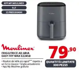 Comet Moulinex FRIGGITRICE AD ARIA EASY FRY MAX EZ245B offerta