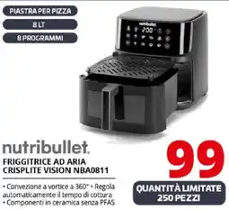 Comet nutribullet. FRIGGITRICE AD ARIA CRISPLITE VISION NBA0811 offerta