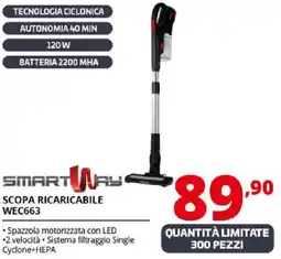 Comet SMARTWAY SCOPA RICARICABILE WEC663 offerta