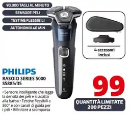 Comet PHILIPS RASOIO SERIES 5000 S5885/35 offerta