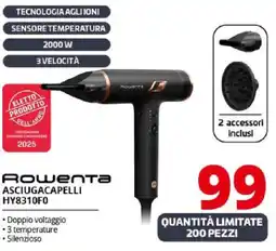 Comet Rowenta ASCIUGACAPELLI HY8310F0 offerta