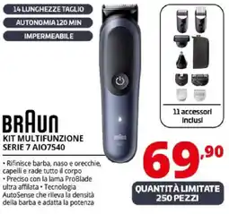 Comet BRAUN KIT MULTIFUNZIONE SERIE 7 AI07540 offerta
