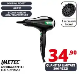 Comet IMETEC ASCIUGACAPELLI ECO SE9 11657 offerta