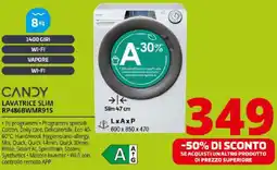 Comet CANDY LAVATRICE SLIM RP486BWMR91S offerta