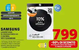 Comet SAMSUNG LAVASCIUGA ECODOSATORE AI CONTROL WD11DG6B85BK offerta