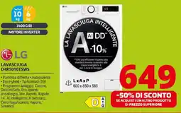 Comet LG LAVASCIUGA D4R5010TSWS offerta