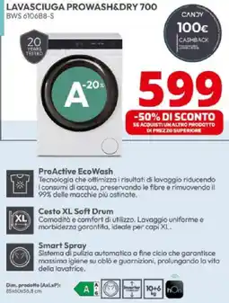 Comet CANDY LAVASCIUGA PROWASH&DRY 700 offerta