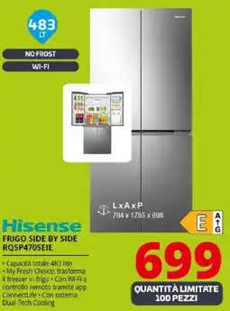 Comet Hisense FRIGO SIDE BY SIDE RQ5P470SEIE offerta