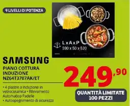 Comet SAMSUNG PIANO COTTURA INDUZIONE NZ64T3707AK/ET offerta