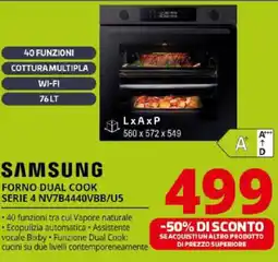 Comet SAMSUNG FORNO DUAL COOK SERIE 4 NV7B4440VBB/U5 offerta