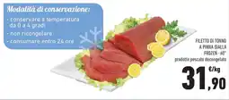 Conad Superstore Filetto di tonno a pinna gialla frozen -60° offerta