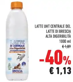 Conad Superstore Latte uht centrale del latte di brescia alta digeribilità offerta