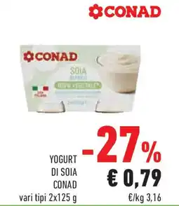 Conad Superstore Yogurt di soia CONAD offerta