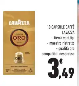 Conad Superstore 10 capsule caffè LAVAZZA offerta