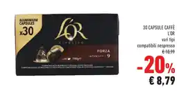 Conad Superstore 30 capsule caffè L'OR offerta