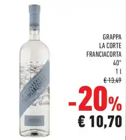 Conad Superstore Grappa la corte franciacorta 40° offerta
