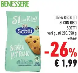 Conad Superstore Linea biscotti si con RISO SCOTTI offerta