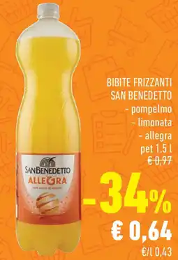 Conad Superstore Bibite frizzanti SAN BENEDETTO offerta