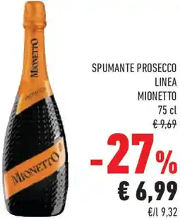 Conad Superstore Spumante prosecco linea MIONETTO offerta