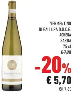 Conad Superstore Vermentino di gallura d.o.c.g. AGHERA SARDA offerta