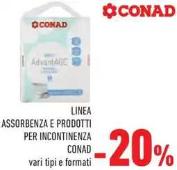 Conad Superstore Linea assorbenza e prodotti per incontinenza CONAD offerta
