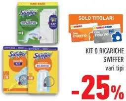 Conad Superstore Kit o ricariche SWIFFER offerta