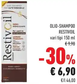Conad Superstore Olio-shampoo RESTIVOIL offerta