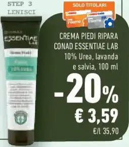 Conad Superstore Crema piedi ripara conad essentiae lab offerta