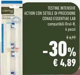 Conad Superstore Testine intensive action con setole di precisione conad essentiae lab offerta